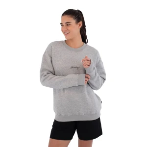 Hurley Sweat-shirt Crew Script Heather Grey M Femme