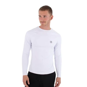 Hurley Rash Guard Manches Longues Slim Fit Icon Circle White XL Homme