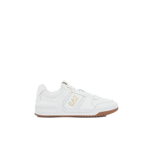 Giorgio Armani Ea7 Emporio Armani Baskets Baseline Optical White / Gold / Honey EU 39 1/3 Homme,Femme