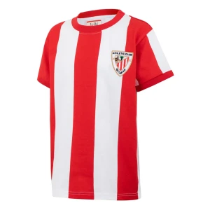 Athletic Club T-shirt Manches Courtes Junior Domicile Retro Txapelduna Red 4-6 Années Garçon,Fille