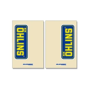 Blackbird Racing Pegatinas Fork Öhlins 5045o Blue / Yellow One Size