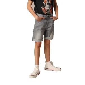 Deeluxe Short En Jean Arvin Light Grey Used 8 Années Garçon
