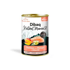 Dibaq Natural Moments Comida Húmeda Para Perros Adultos Con Salmón Y Mango 12x380g
