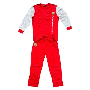 Ud Almeria Pyjama à Manches Longues Vertical Logo-summer Red / White XL Homme,Femme
