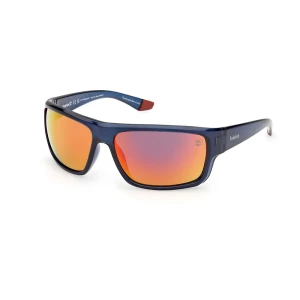 Timberland Lunettes De Soleil Polarisées Tb00067 Shiny Blue Smoke/CAT3 Homme