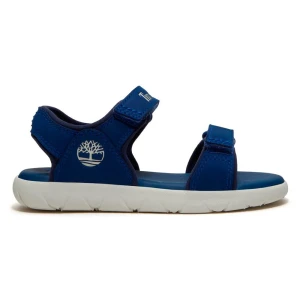 Timberland Sandales Pour Tout-petits Perkins Row Backstrap Nubuck Blue Nubuck EU 21 Garçon,Fille