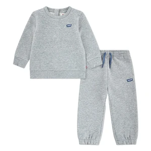 Levi´s ® Kids Ensemble à Manches Longues 6ep012 Grey Heather 24 Mois Fille