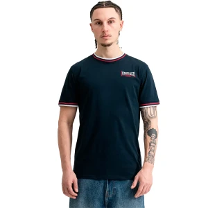 Lonsdale T-shirt à Manches Courtes Quin Dark Navy / White / Red L