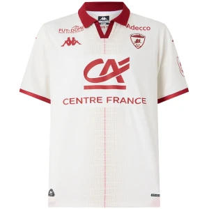 Kappa T-shirt à Manches Courtes Loin 2025-clermont White Whisper / Red Winery Sponsor 2XL Homme
