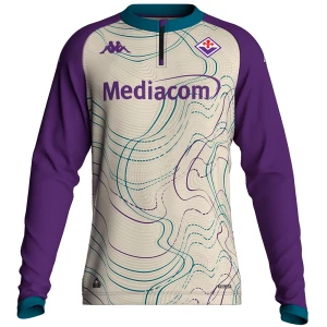 Kappa Sweat-shirt Muzirapre Pro-ac Fiorentina White Whisper / Violet Indigo / Turquoise Crystal XL Homme