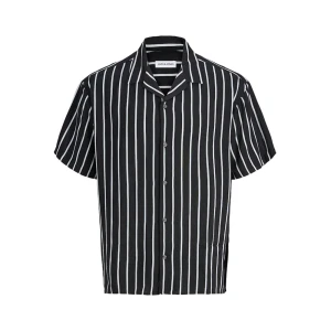 Jack & Jones Chemise à Manches Courtes Jeff Resort Plus Size Black 4XL Homme