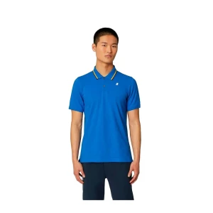 K-way Polo à Manches Courtes Jud Blue XL Homme