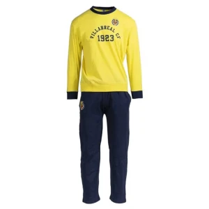 Villareal Cf Pyjama à Manches Longues Badge 1923 Navy Blue / Yellow S Homme,Femme