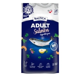 Baltica Excellente Nourriture Hypoallergénique Pour Chiens Adultes De Races Moyennes Au Saumon 3 Kg Brown One Size
