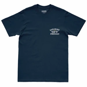 Pure Racer Camiseta De Manga Corta Explosion Engine Blue Navy XL