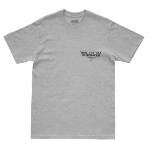 Pure Racer Camiseta De Manga Corta Ride Vidi Vinci Grey Heather M