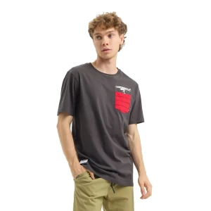 Hydroponic T-shirt à Manches Courtes Peanuts Go Surfing Charcoal 2XL Homme