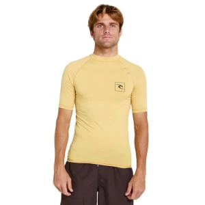Rip Curl Rash Guard Manches Courtes Streamline Upf Ochre XL Homme