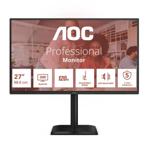 AOC Écran Q27e4cv 27´´ Qhd Ips Led 75hz Black / Silver One Size unisex