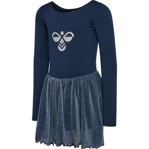 Hummel Leggings Glitter Gymsuit Dress Blue 110 cm