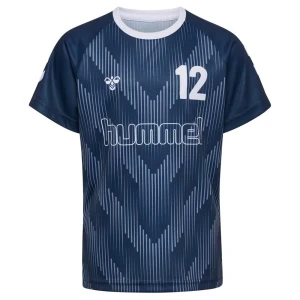 Hummel T-shirt à Manches Courtes Regular Soccer 12 Dress Blue 110 cm Garçon,Fille