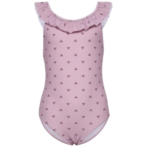 Hummel Maillot De Bain Bee Aop Frill Mauve Shadow 92 cm Fille