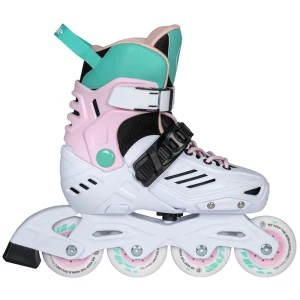 Playlife Patins à Roues Alignées Pour Enfants Khaan Ltd Adjustable White / Pastel EU 27-30 Garçon,Fille