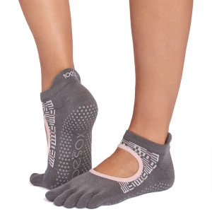 Toesox Chaussettes Full Toe Ultra Fine Knit Bellarina Pilates Grip Classical EU 39-42 1/2