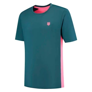 K-swiss Camiseta De Manga Corta Hypercourt Mix Melange Crew Stargazer / Pink S