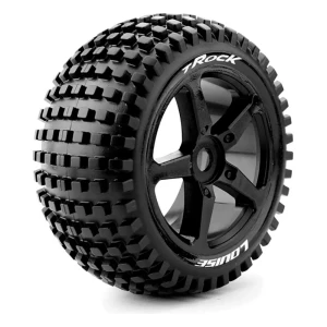 Louise Rc Roue T-rock 1/8 Truggy Soft 0 Offset Hex 17mm 2 Unités Black One Size unisex