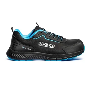 Sparco Zapatos De Seguridad Traction Nubuck Black / Blue EU 42
