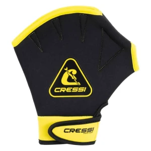 Cressi Guantes De Natación Aqua Boost Black / Yellow S