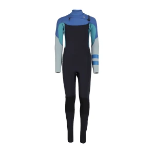 Hurley Combinaison En Néoprène à Manches Longues Et Fermeture éclair Sur La Poitrine Pour Junior Advant 3/2 Mm Sea Blue 11-12 Années Garçon,Fille