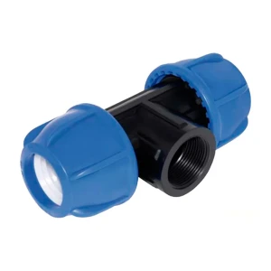 Cofan Raccord De Tuyau T 90º Pp Pn16 32x1x32 10 Unités Black / Blue One Size