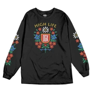Dgk Camiseta De Manga Larga High Life Black L