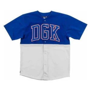 Dgk Camisa De Manga Corta Mascot Baseball White M