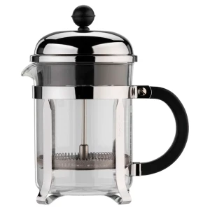 Bodum Cafetière à Piston Chambord 0.5 Liter Silver / Black One Size