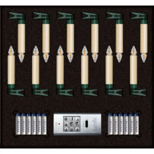 Krinner Lumière Décorative Superlight Bavaria Mini Flame 12 Unités Ivory One Size