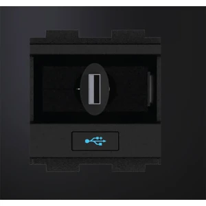 Crestron Enrouleur De Câble Usb-a Vers Usb-b 2.4 M Black One Size unisex