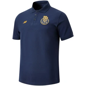 New Balance Polo à Manches Courtes Fc Porto 24/25 Navy / Gold M Homme