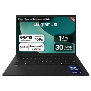 Lg Ordinateur Portable Gram 14z90t-g.ad8bb 14´´ Ultra 7-255h/32gb/2tb Ssd Black One Size unisex