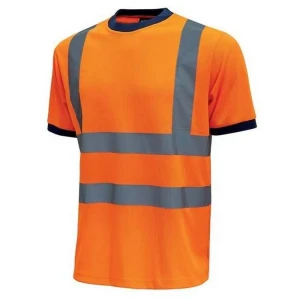 U-power T-shirt à Manches Courtes Glitter 3 Unités Orange Fluo 4XL
