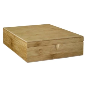 Bredemeijer Boîte Bamboo With 9 Compartments Red One Size
