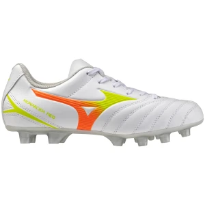 Mizuno Chaussures De Football Junior Monarcida Neo Iii Select White / Evening Primrose / Lava Or EU 37 Garçon,Fille