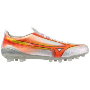 Mizuno Chaussures De Football α Iii Japan Ag White / Lava Orange / Evening Prim EU 44 1/2 Homme,Femme