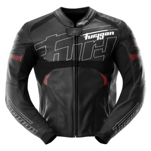 Furygan Chaqueta De Cuero Helix Black / White / Red L