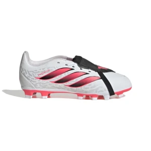 Adidas Chaussures De Football Junior Predator Club Fold-over Fg/mg Ftwr White / Solar Turbo / Core Black EU 32 Garçon,Fille