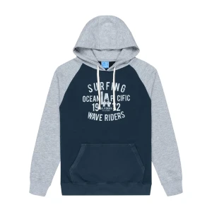 Ocean Pacific Sweat à Capuche Raglan Nz Marl Grey / Navy / Ecru 3XL Homme