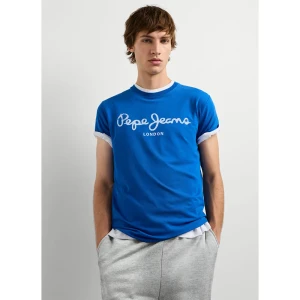Pepe Jeans T-shirt à Manches Courtes Pjl73 Original Electric Blue S Homme