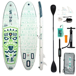 Funwater Ensemble De Paddle Surf Gonflable Supfw05d Green One Size unisex